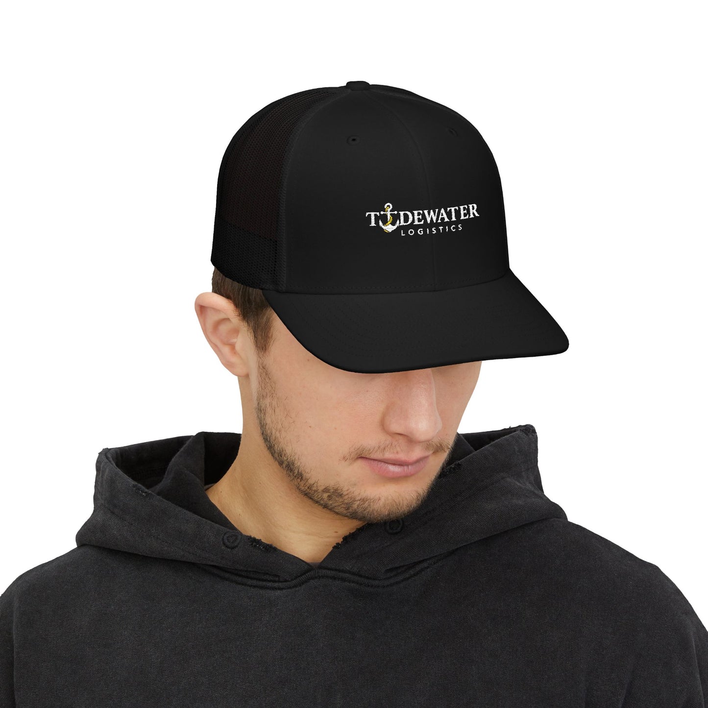 Tidewater Logistics Anchor Logo Snapback Cap#1  Embroidered Trucker Hat