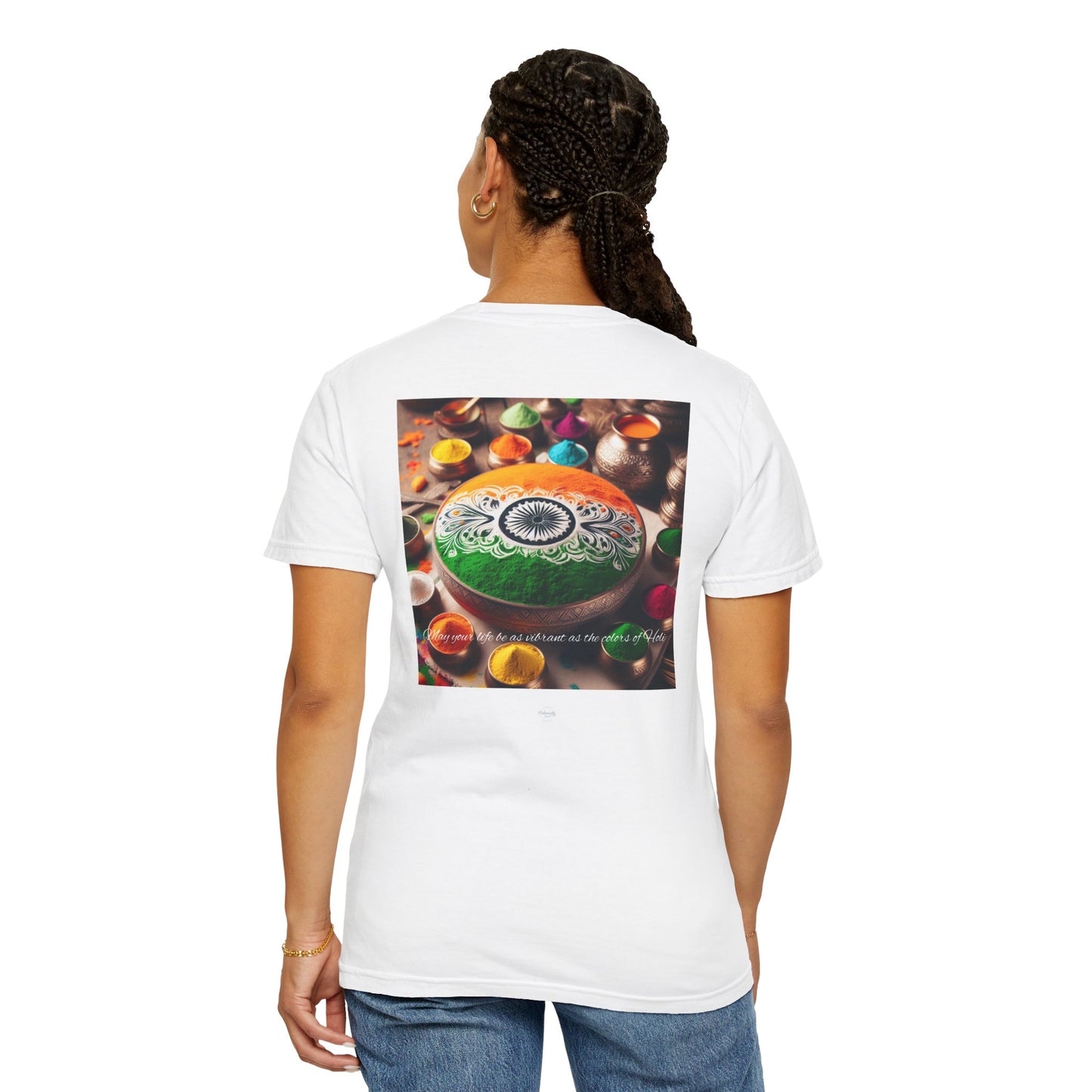 Holi Themed T-shirt — Flag of India Inspirattion