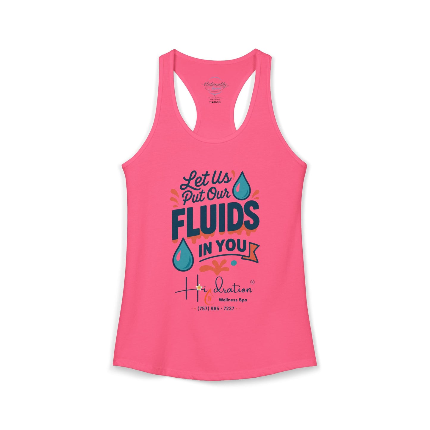 Hidration IV - Fluids in You Women's Racerback Tank