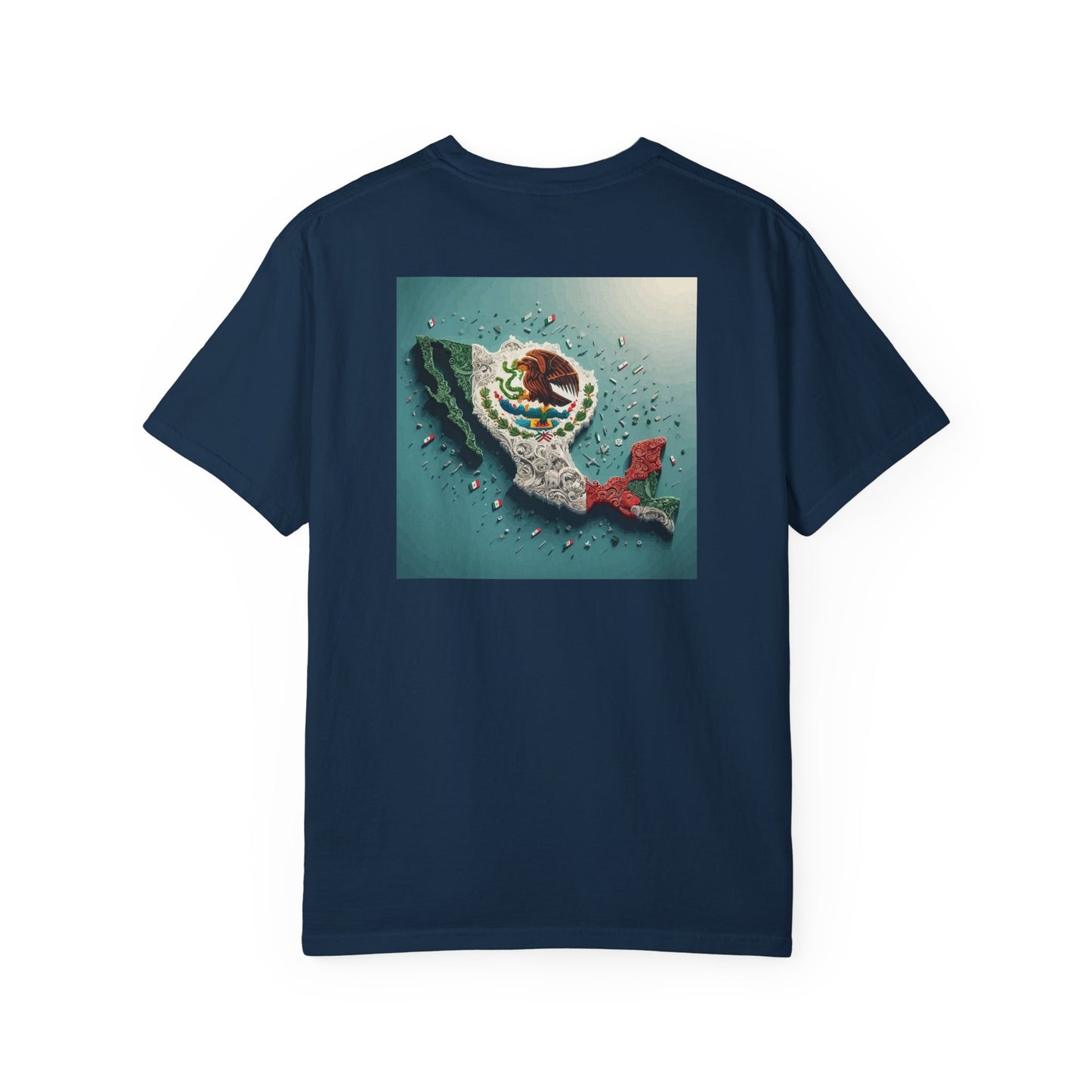 Mexico Topography Unisex T-shirt, Mexican Flag Tee, Patriotic Shirt, Travel Apparel, Gift for Mexico Lovers