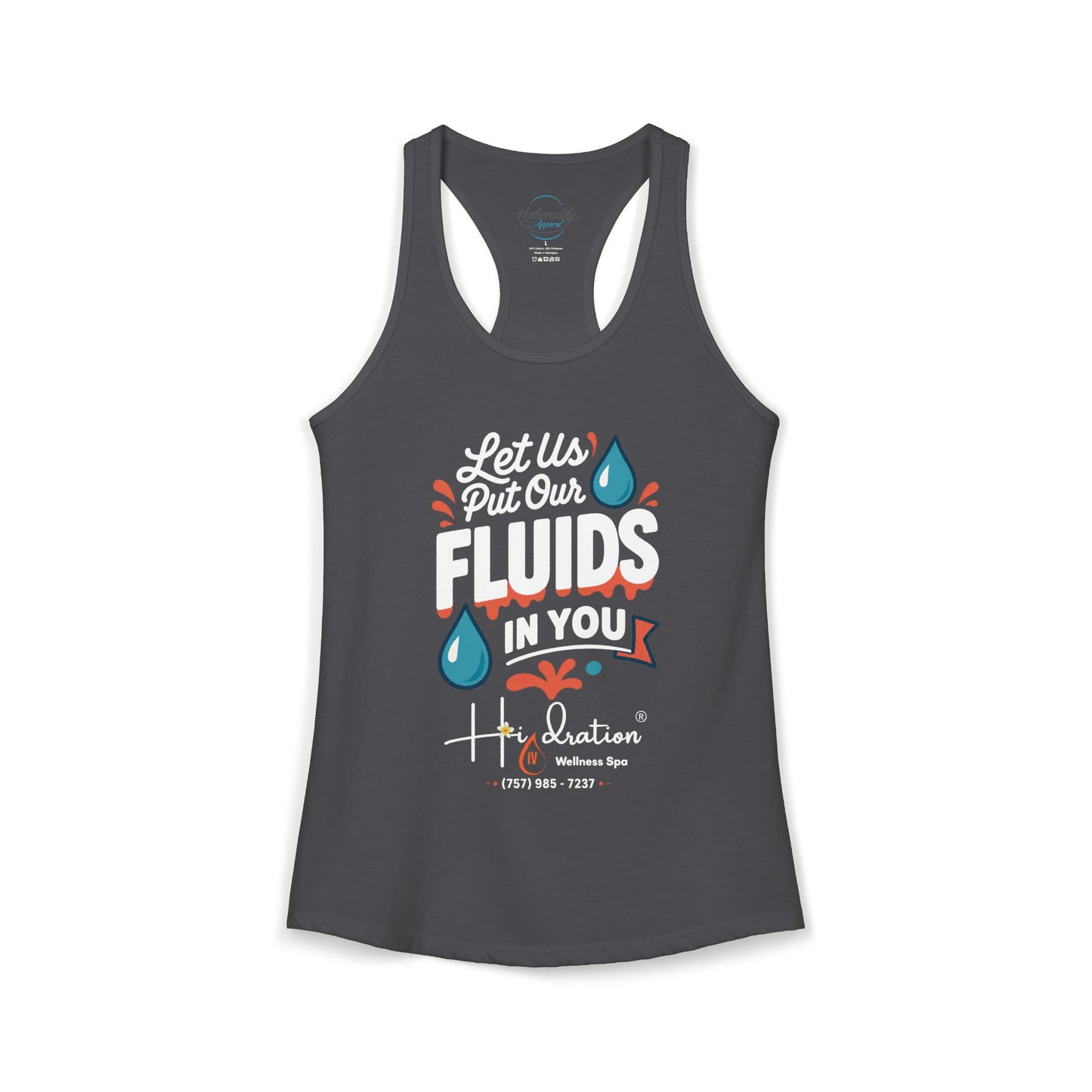 Hidration IV - Fluids in You Women's Racerback Tank