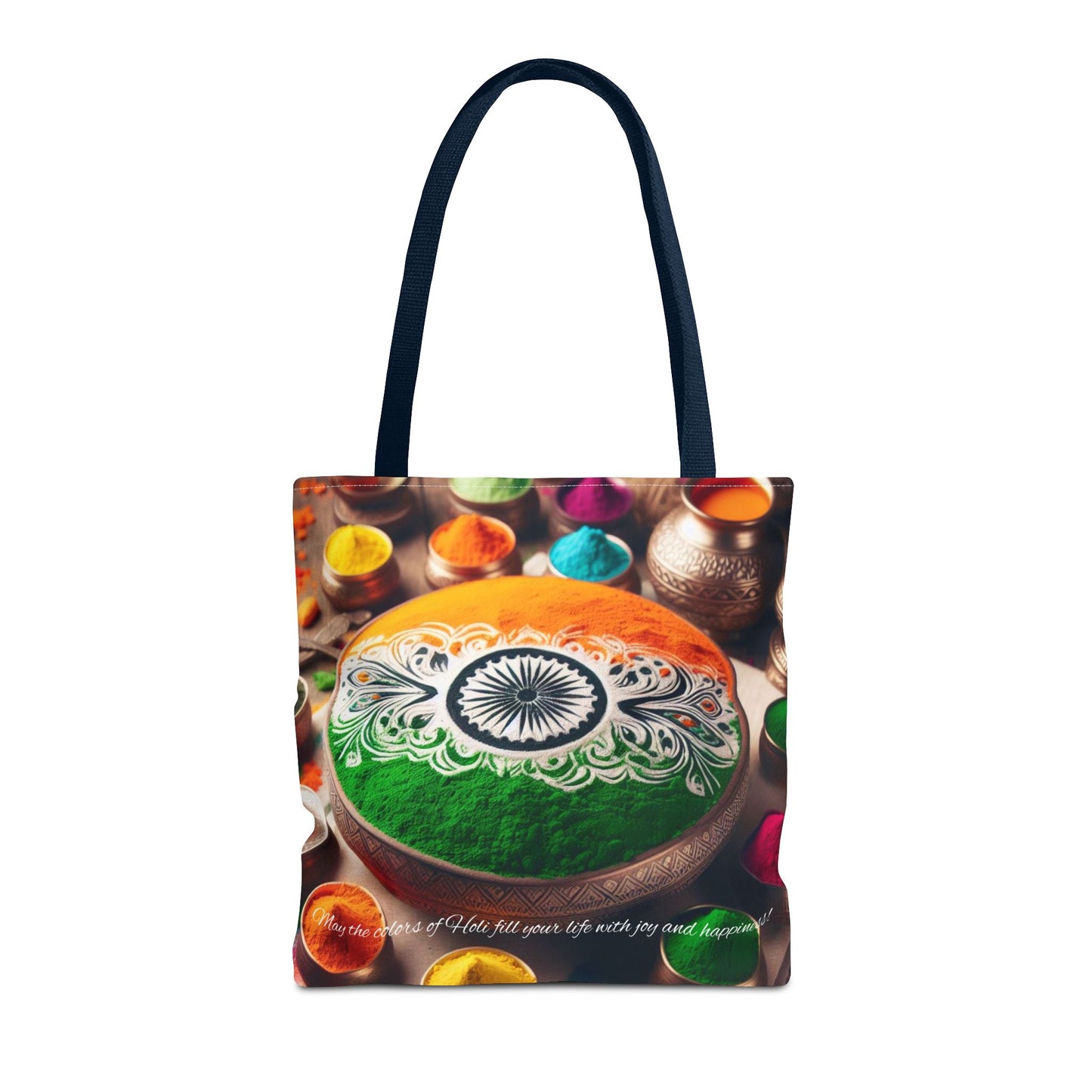 Holi Celebration Tote Bag — Colorful Hindu Festival Beach & Travel Tote