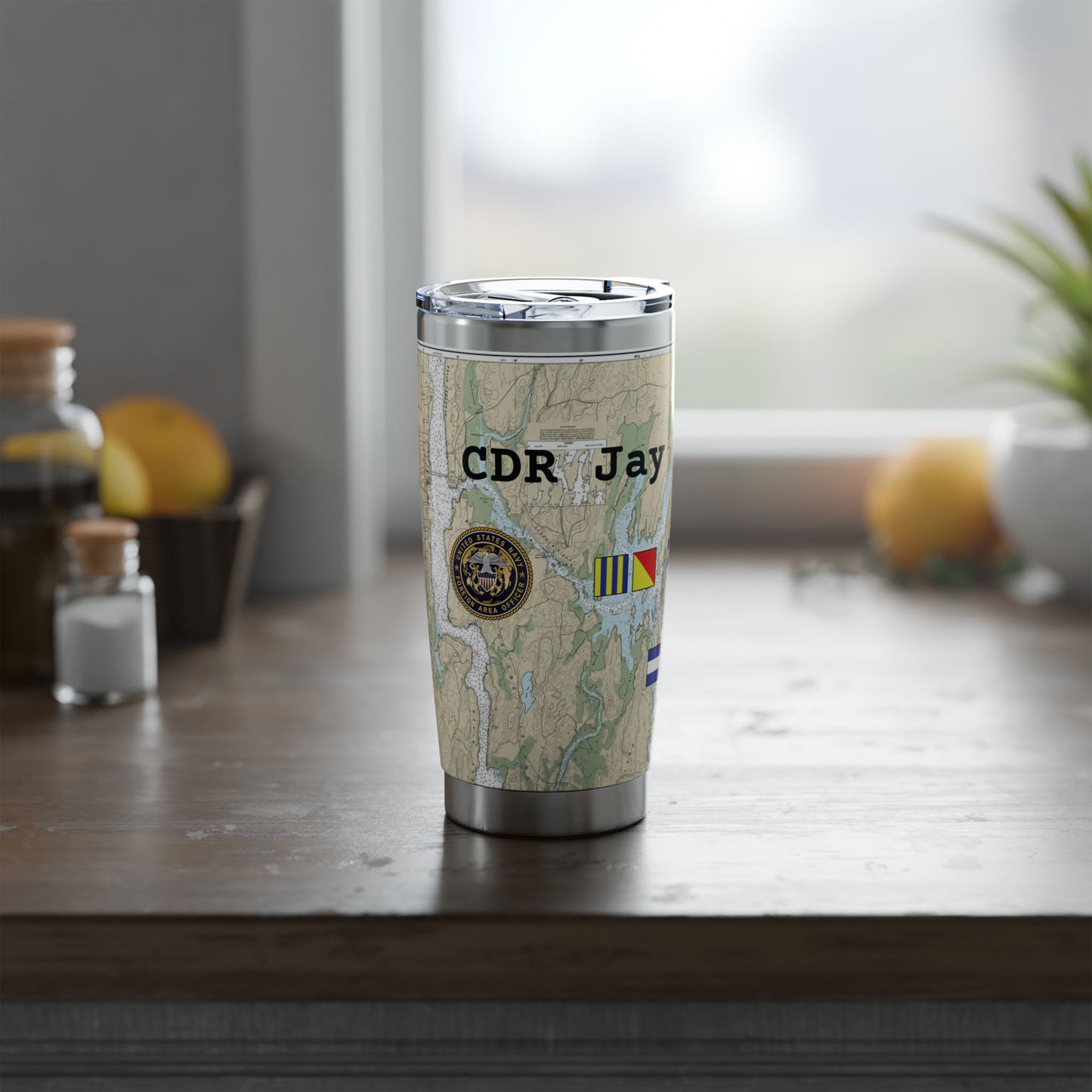 Nautical Chart Map Design Tumbler II