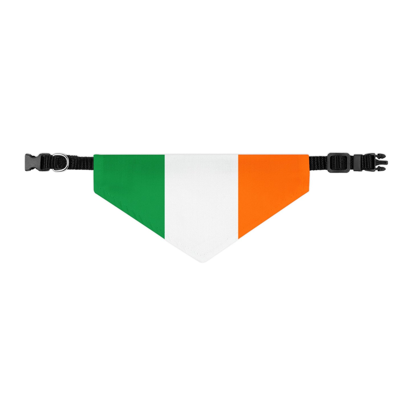 Irish Flag Adjustable pet bandana, bandana for dog or cat, bandana and collar combo