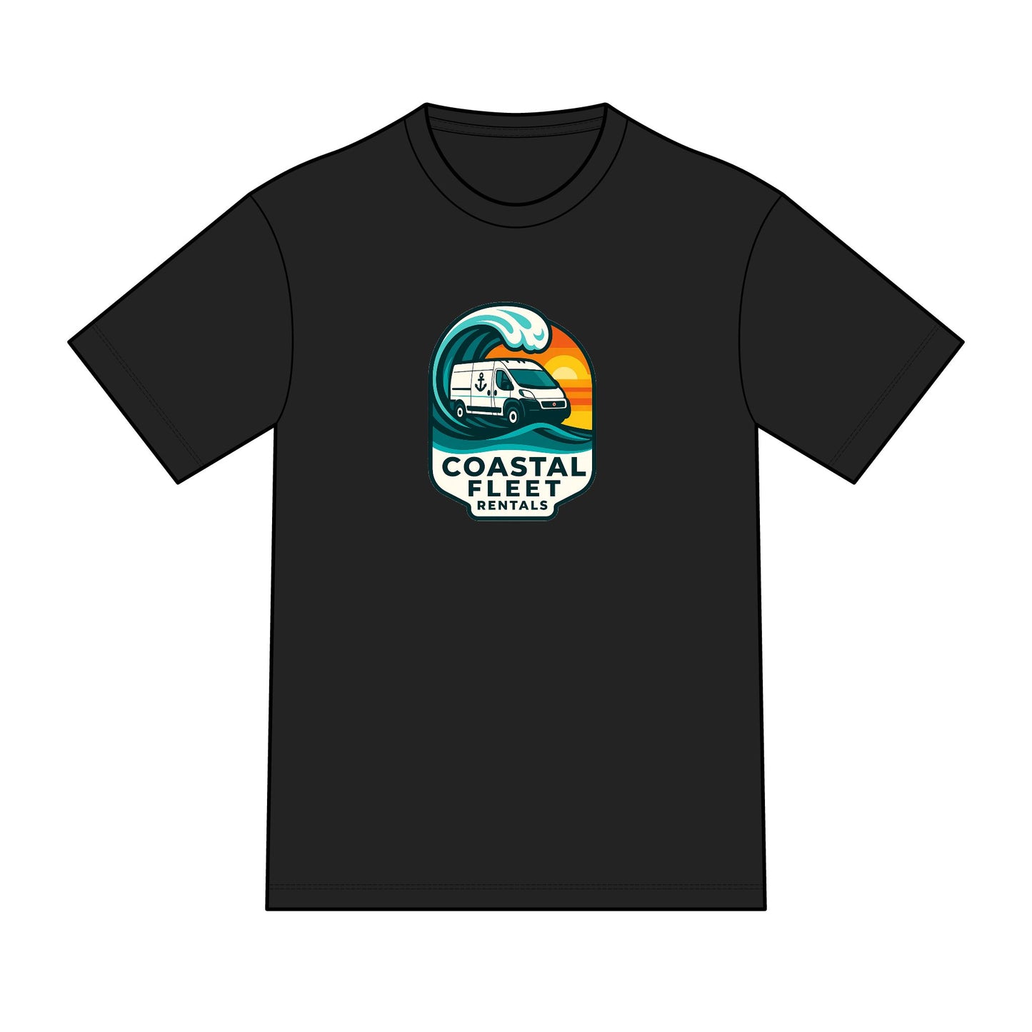 Coastal Fleet Rentals Surf Van Tee — Perfect Tri Blend
