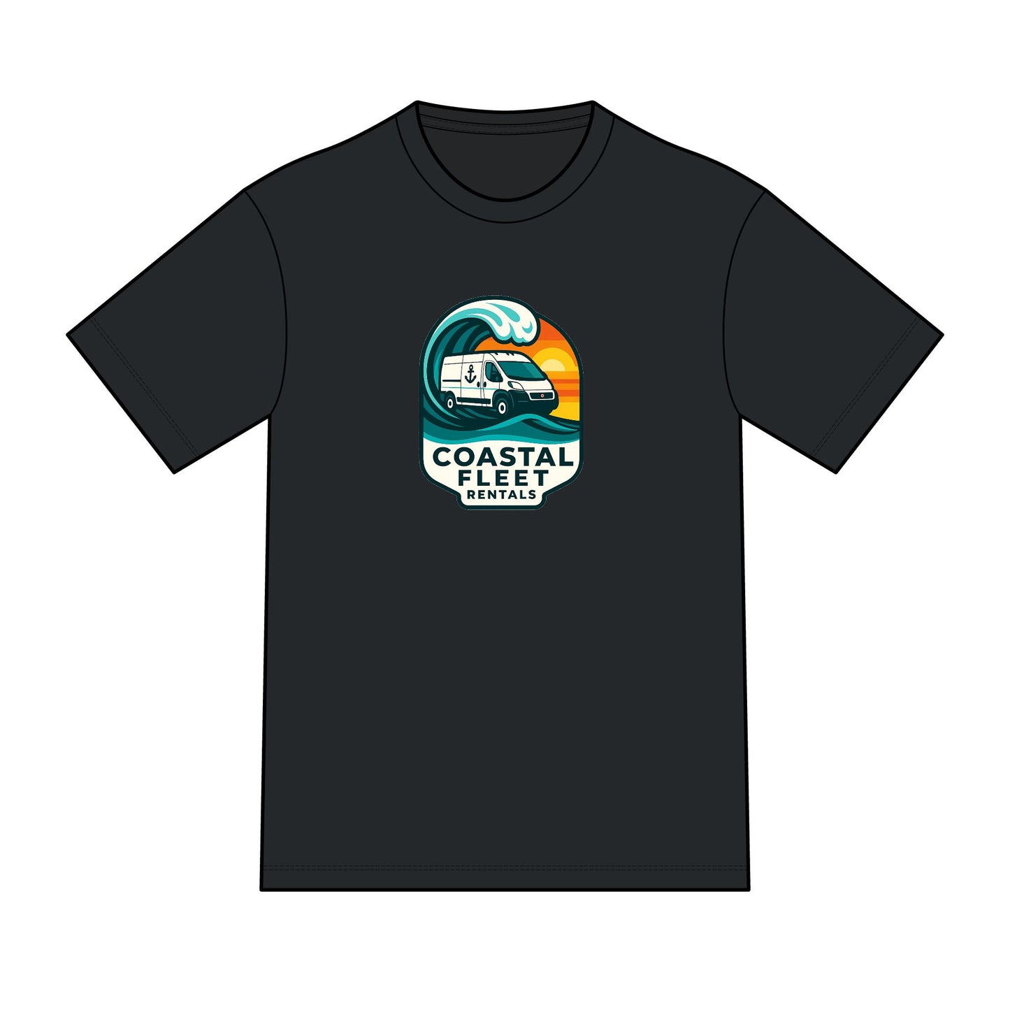 Coastal Fleet Rentals Surf Van Tee — Perfect Tri Blend
