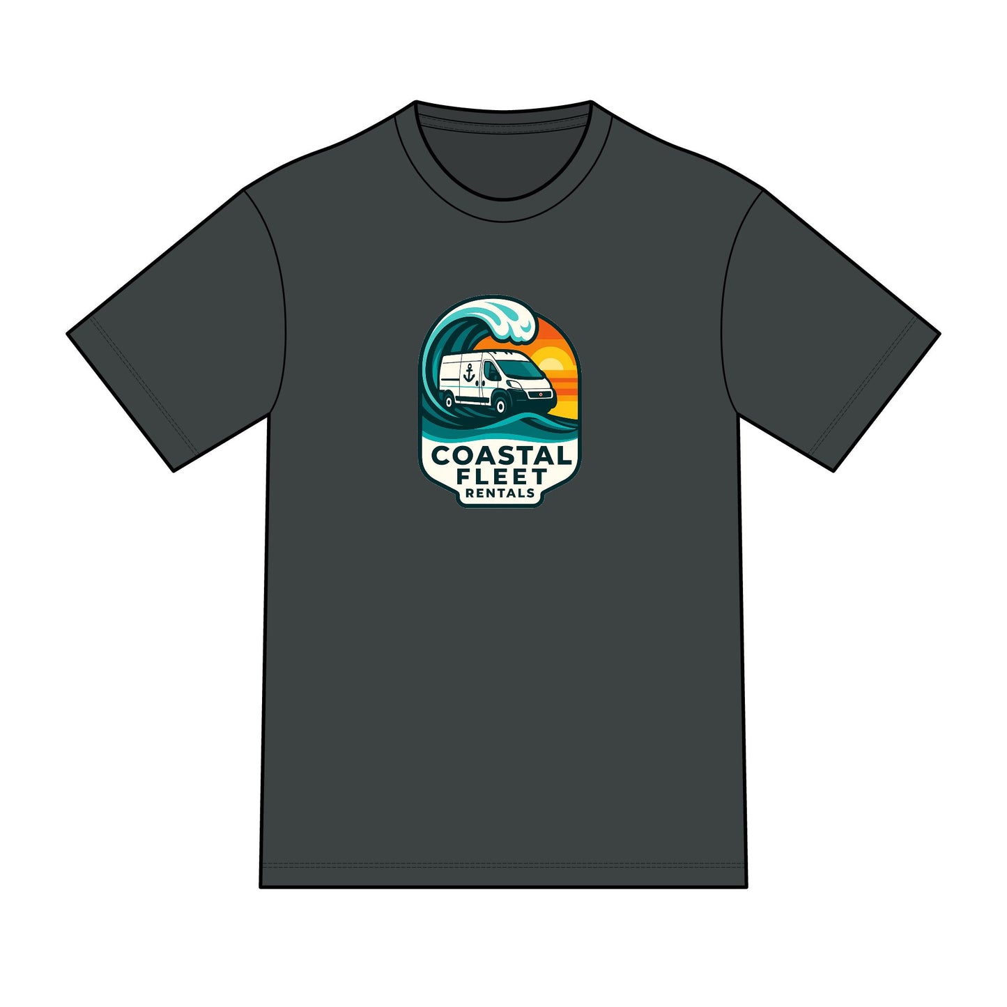 Coastal Fleet Rentals Surf Van Tee — Perfect Tri Blend