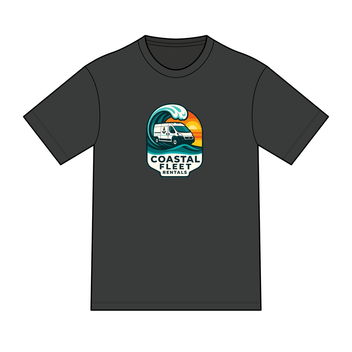 Coastal Fleet Rentals Surf Van Tee — Perfect Tri Blend