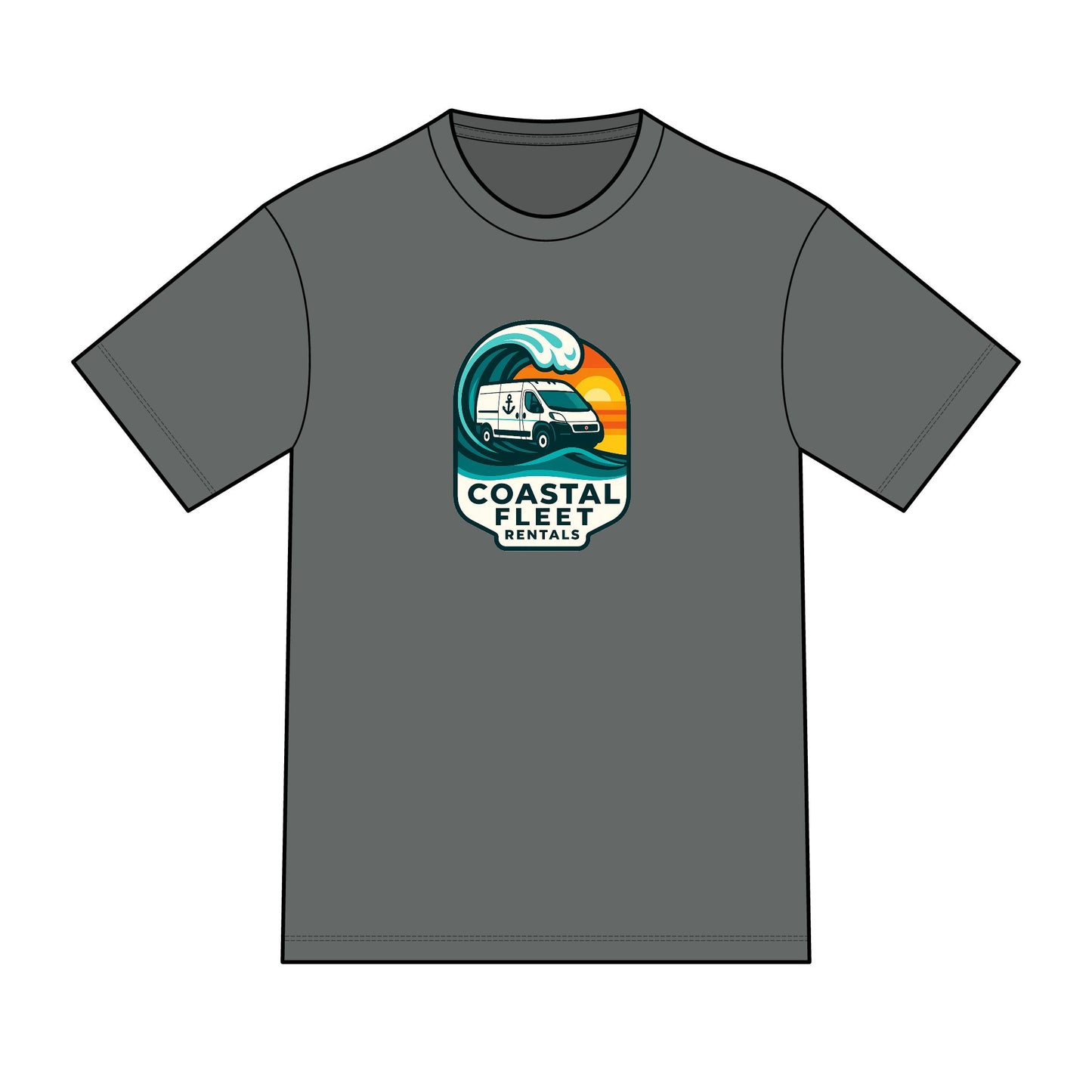 Coastal Fleet Rentals Surf Van Tee — Perfect Tri Blend