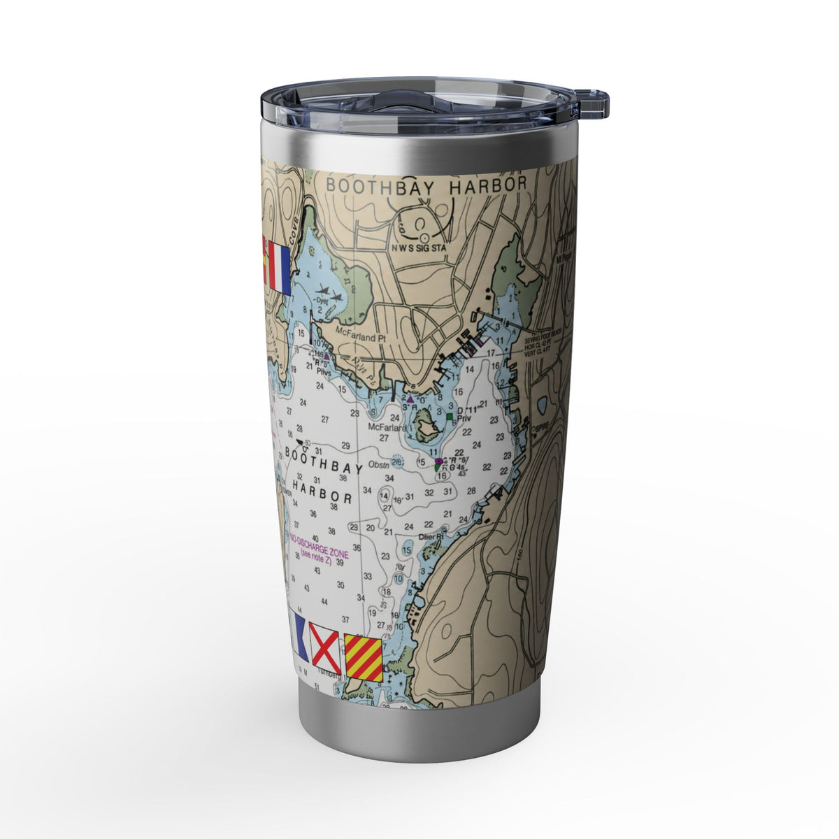 Nautical Chart Map Design Tumbler II