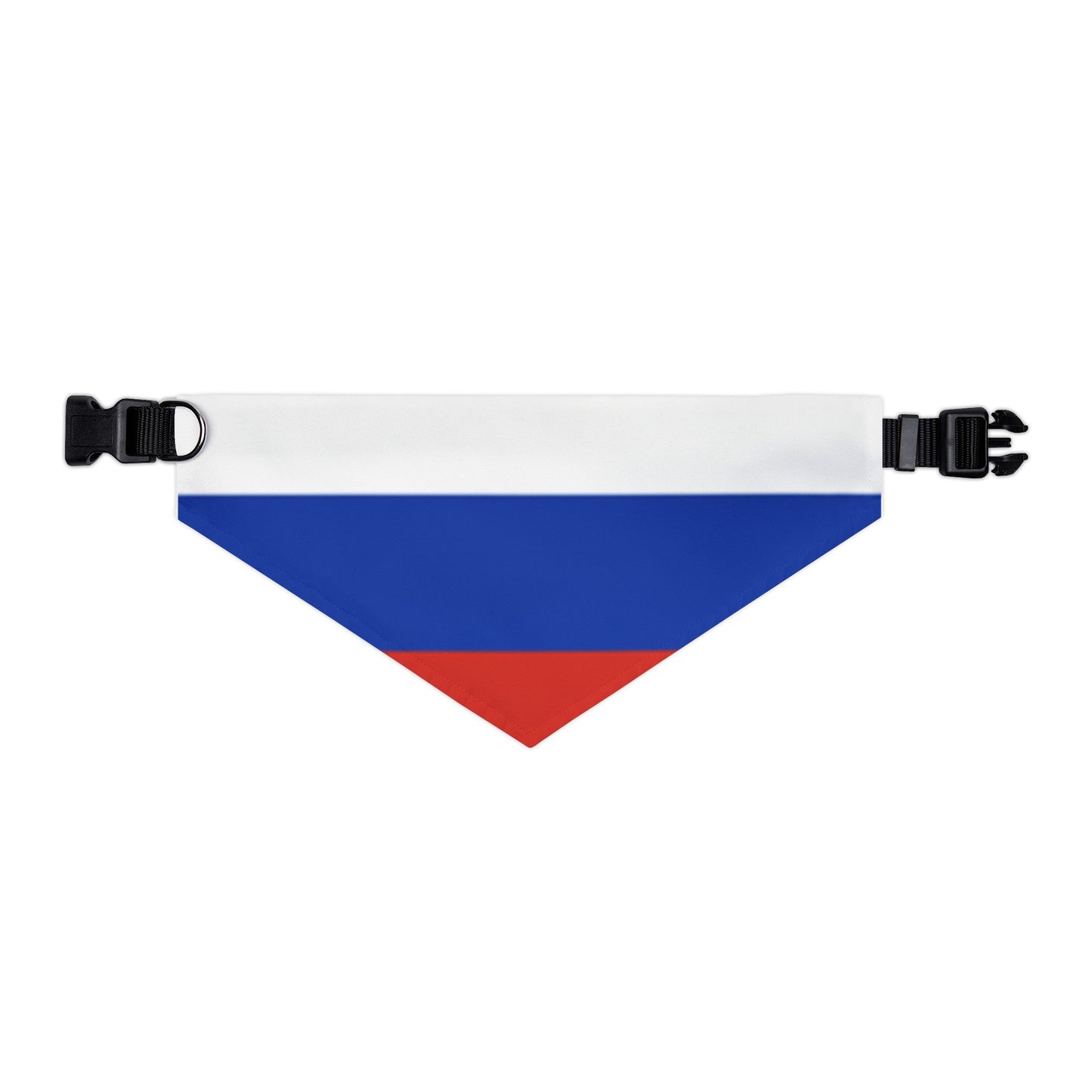 Russian Flag Adjustable pet bandana for dog or cat, bandana and collar combo