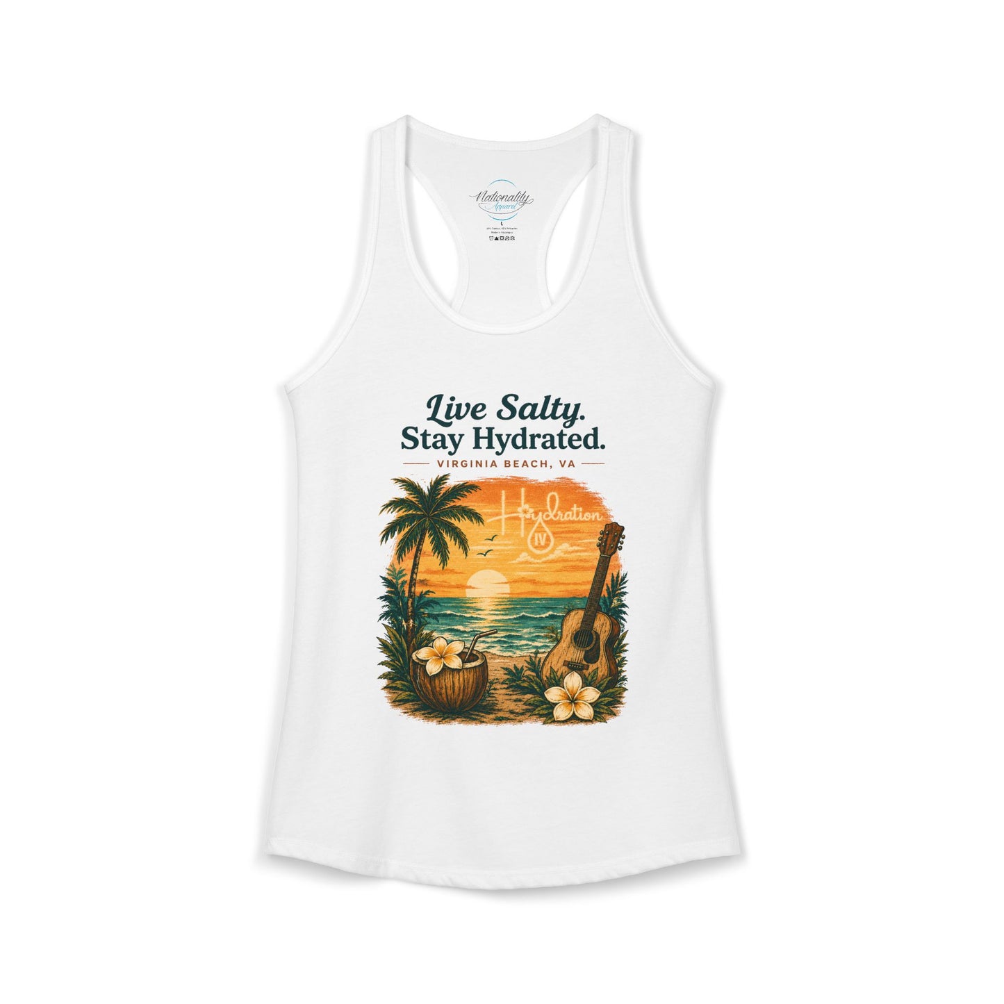 Hidration IV - Live Salty Women's Racerback Tank