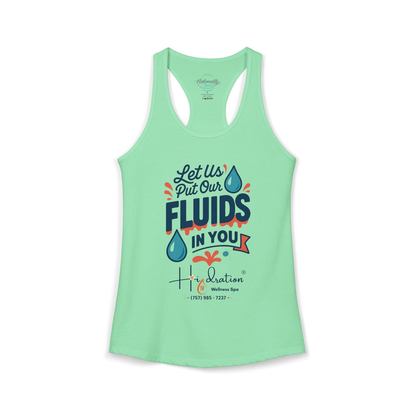 Hidration IV - Fluids in You Women's Racerback Tank