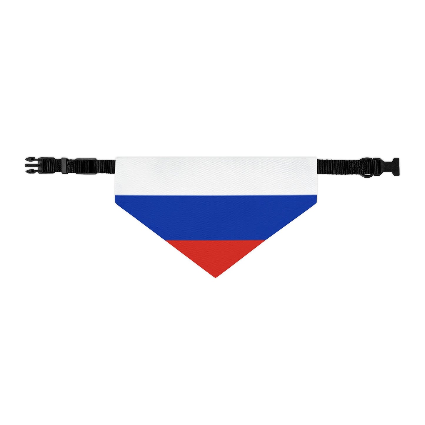 Russian Flag Adjustable pet bandana for dog or cat, bandana and collar combo