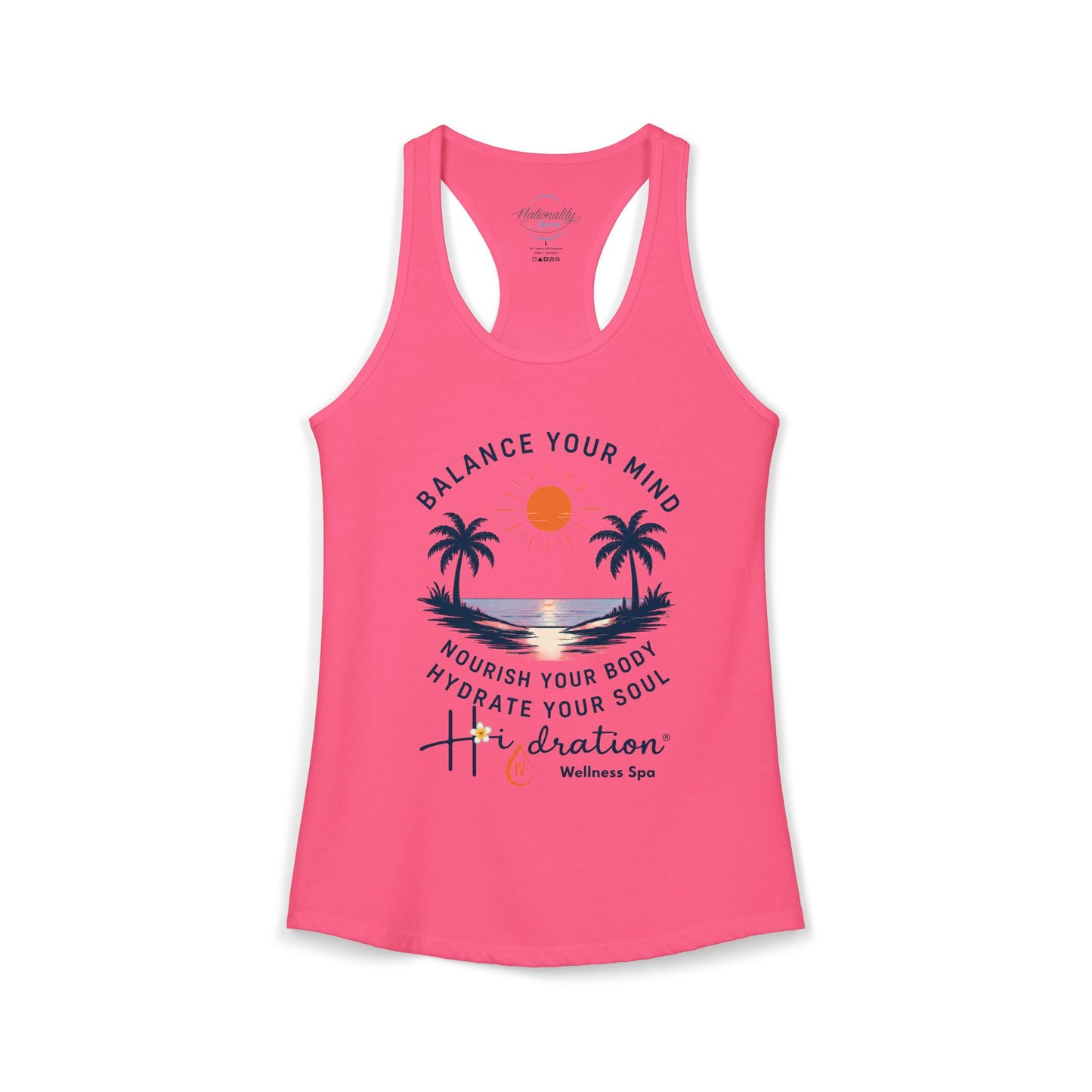 Hidration IV - Balance Your Mind Women's Racerback Tank