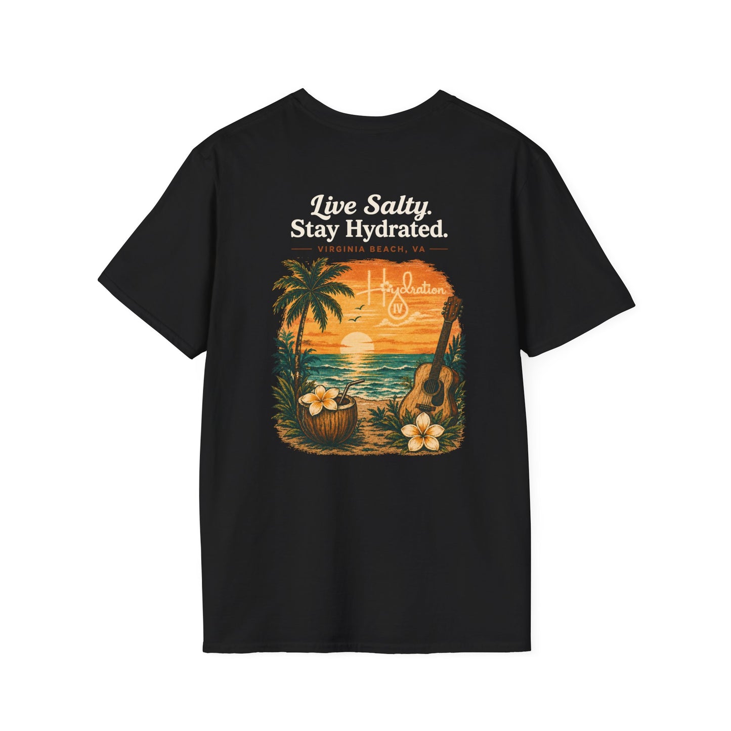 Hidration IV - Live Salty Logo Back T-Shirt