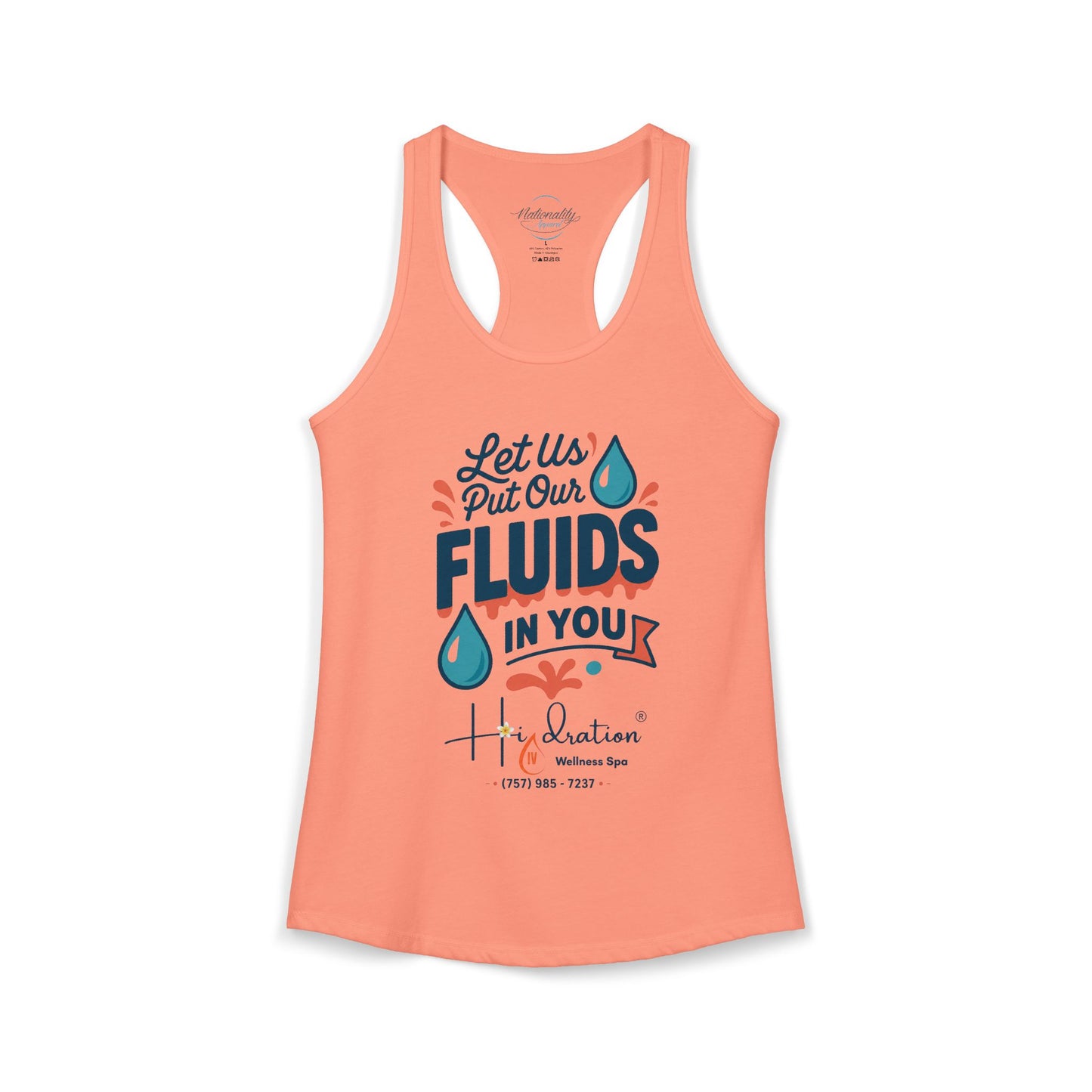 Hidration IV - Fluids in You Women's Racerback Tank