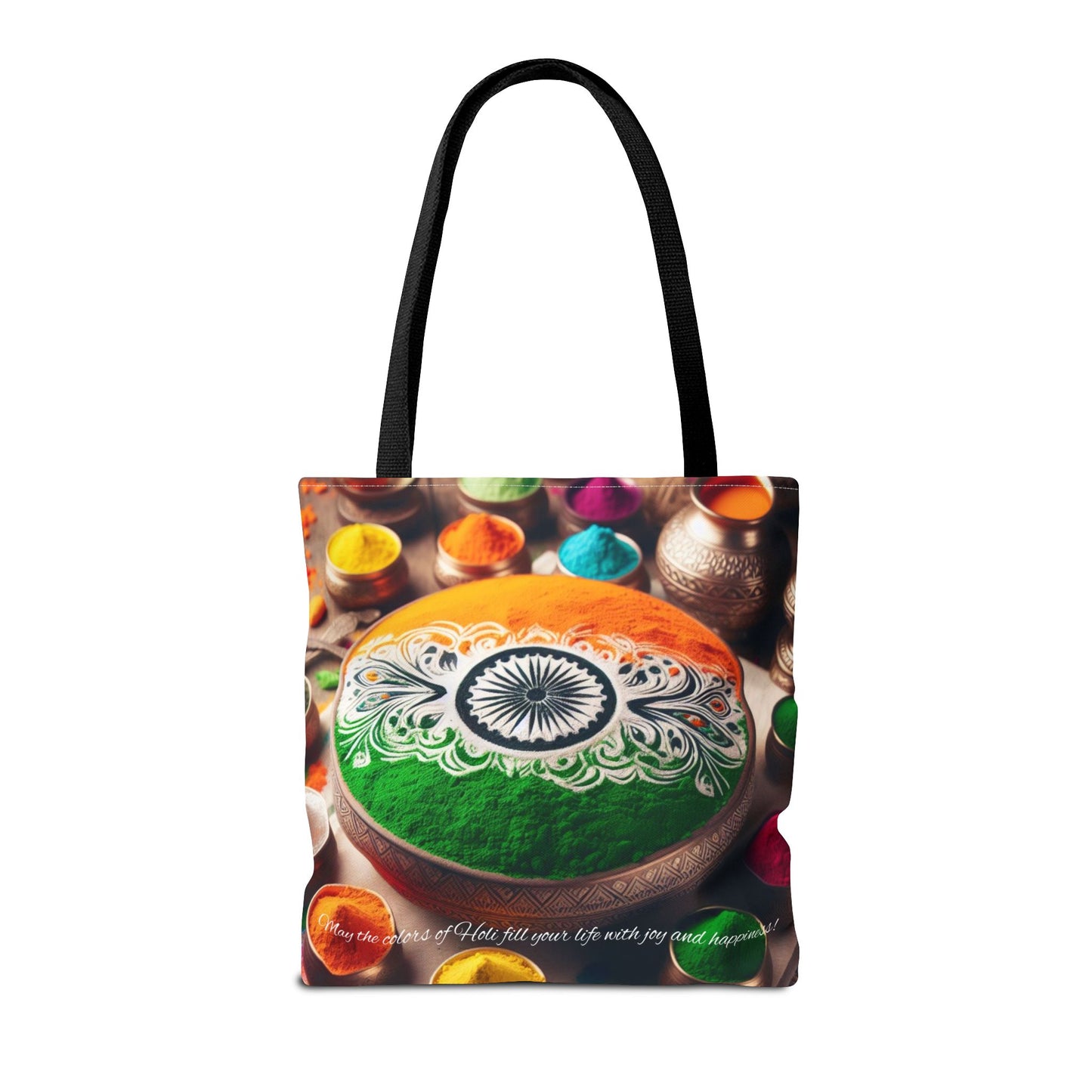 Holi Celebration Tote Bag — Colorful Hindu Festival Beach & Travel Tote