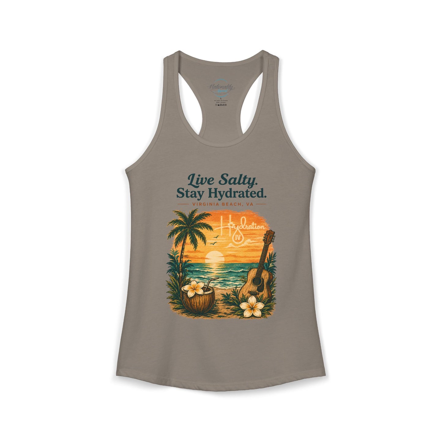 Hidration IV - Live Salty Women's Racerback Tank