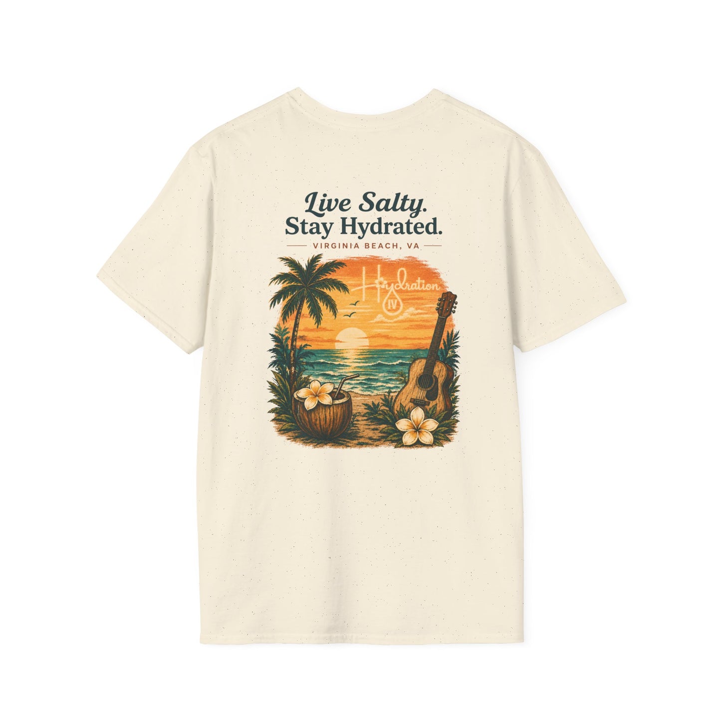 Hidration IV - Live Salty Logo Back T-Shirt