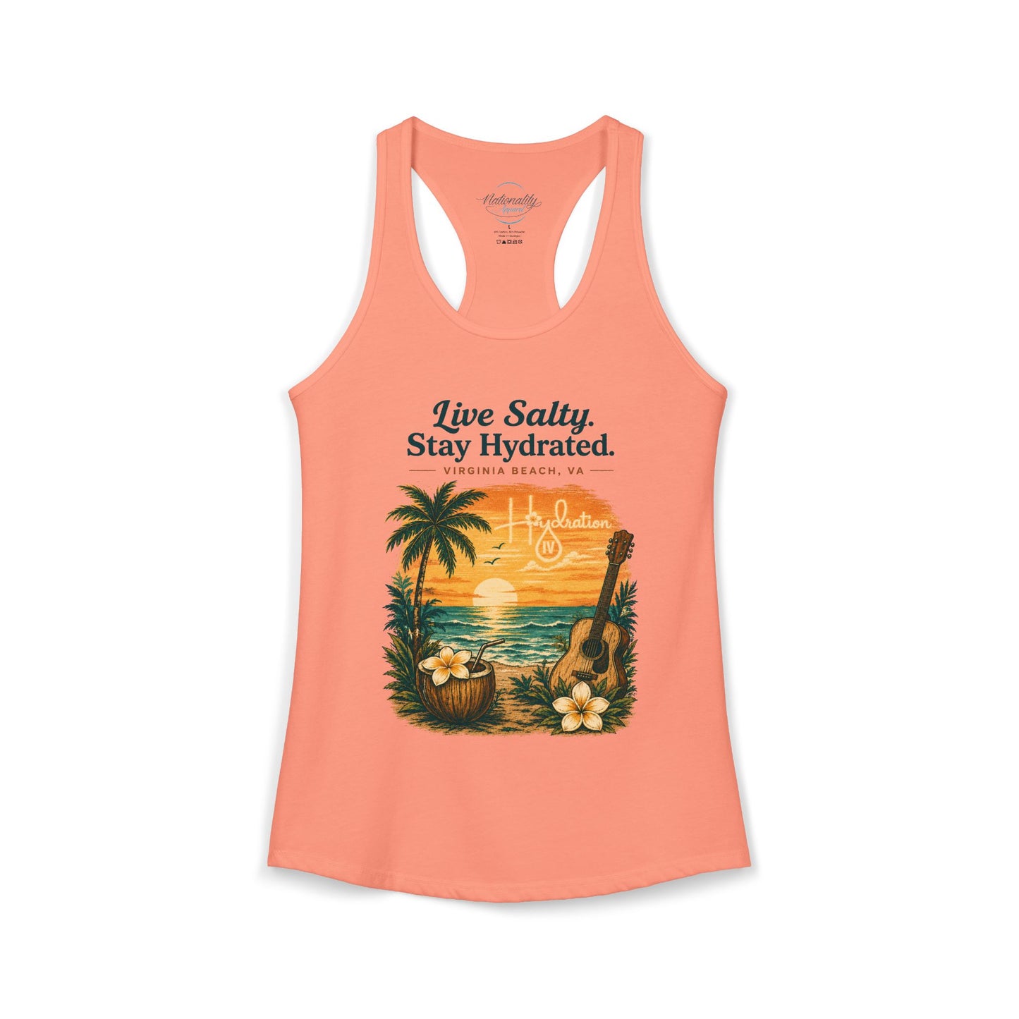 Hidration IV - Live Salty Women's Racerback Tank