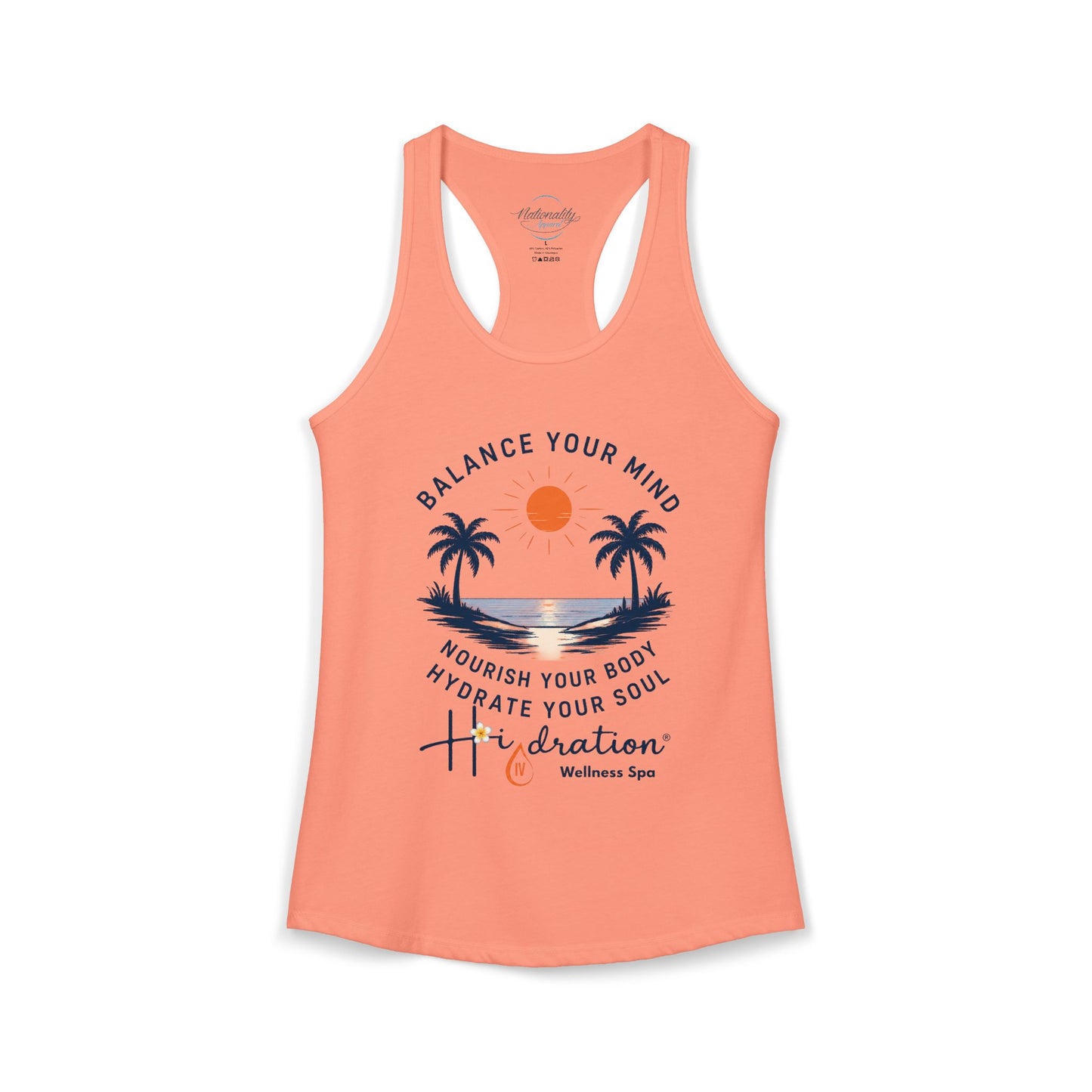 Hidration IV - Balance Your Mind Women's Racerback Tank