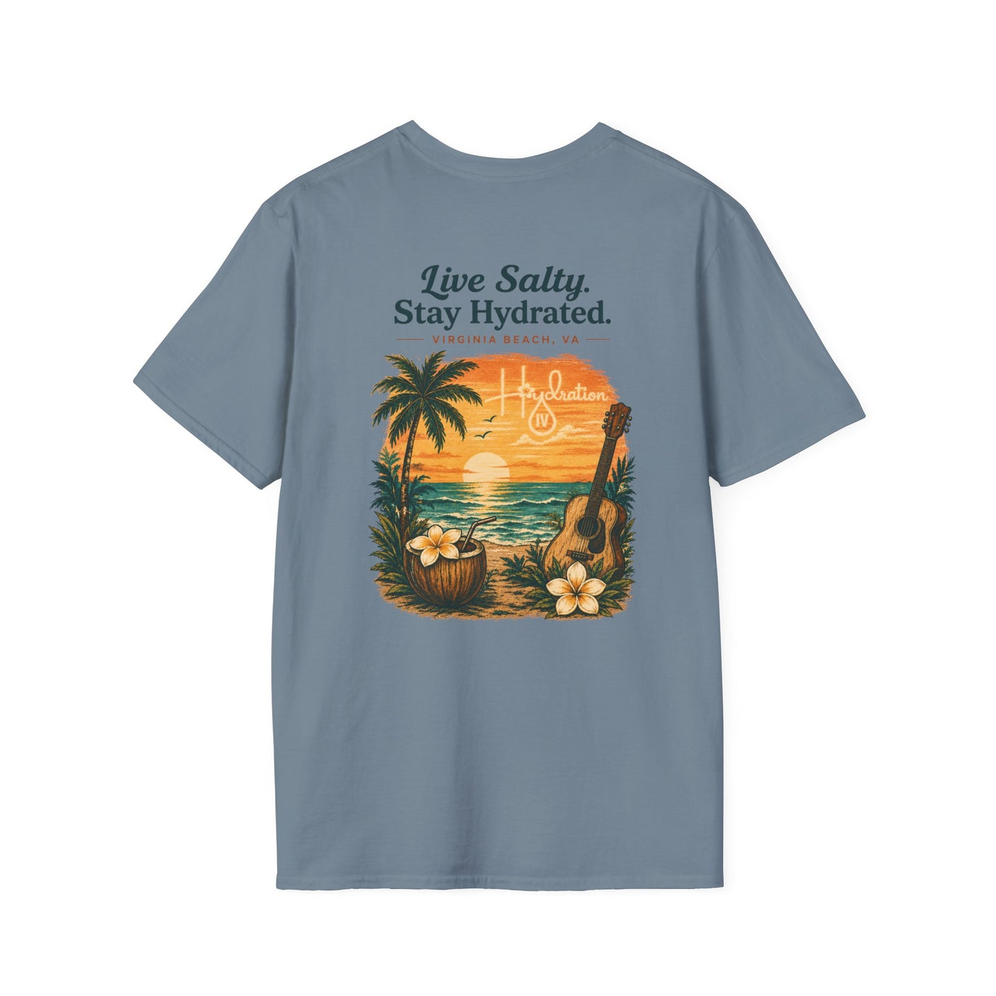 Hidration IV - Live Salty Logo Back T-Shirt