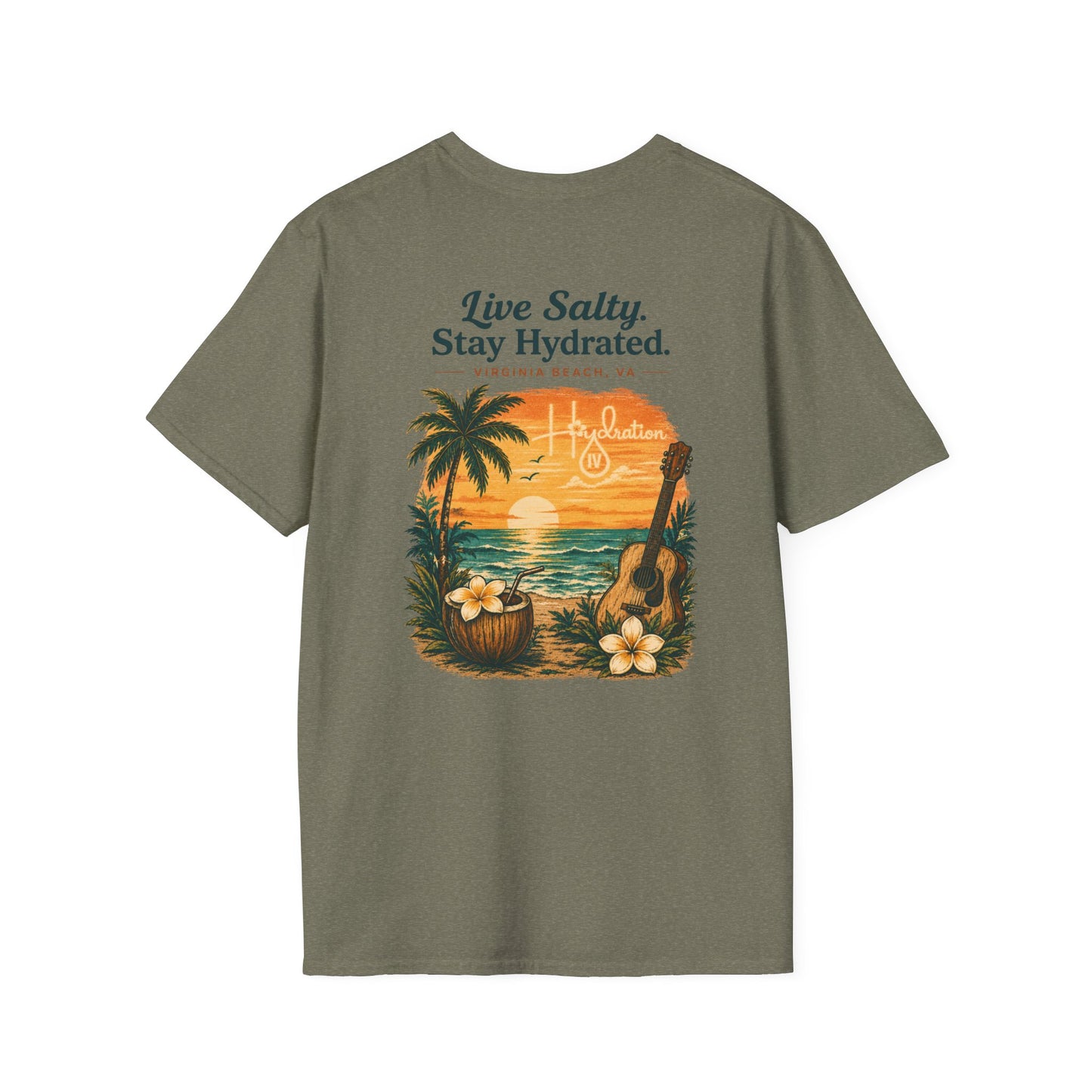 Hidration IV - Live Salty Logo Back T-Shirt