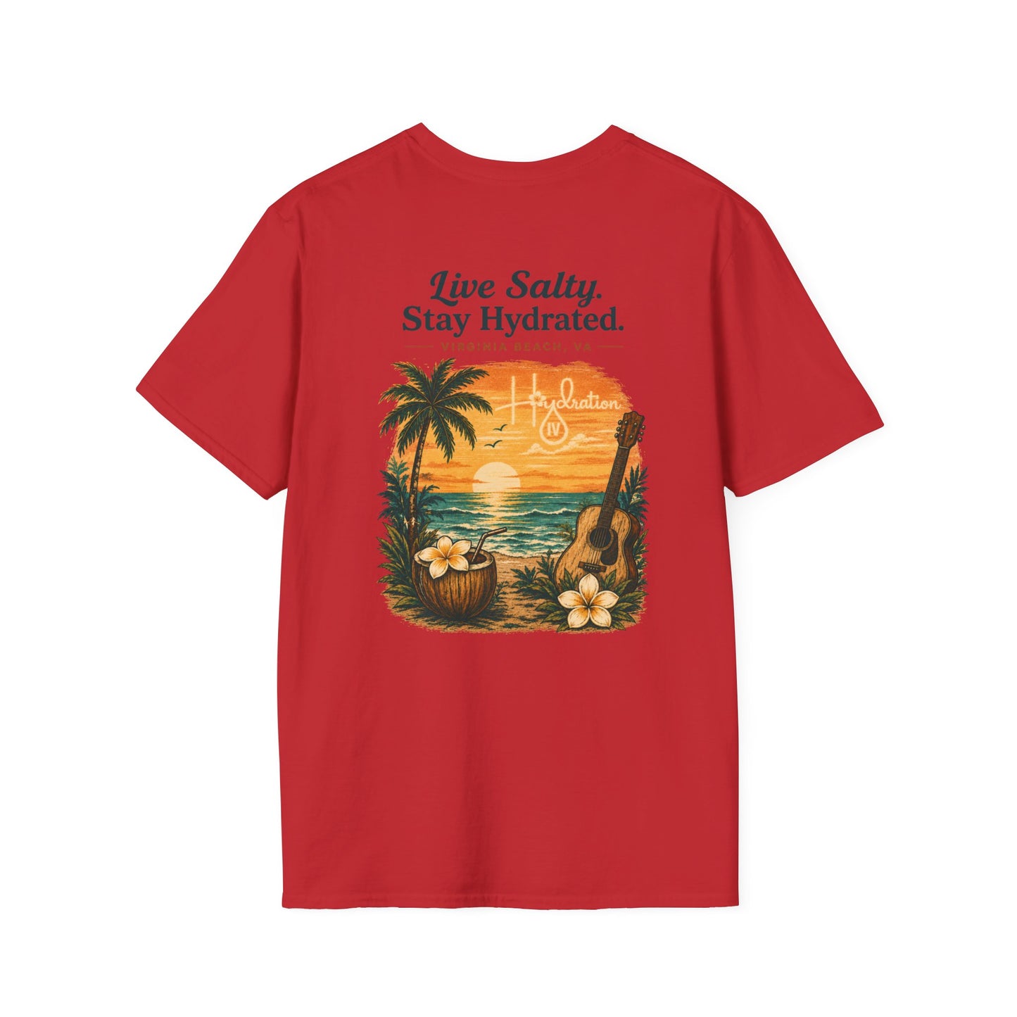 Hidration IV - Live Salty Logo Back T-Shirt