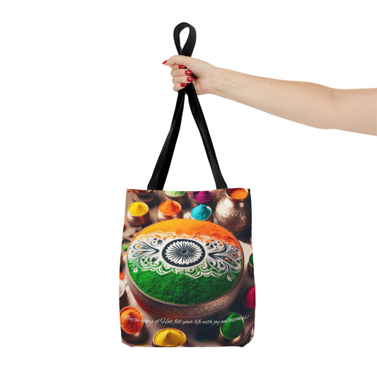 Holi Celebration Tote Bag — Colorful Hindu Festival Beach & Travel Tote