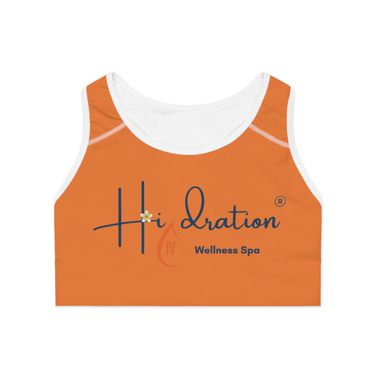 Orange Sports Bra for Hidration IV