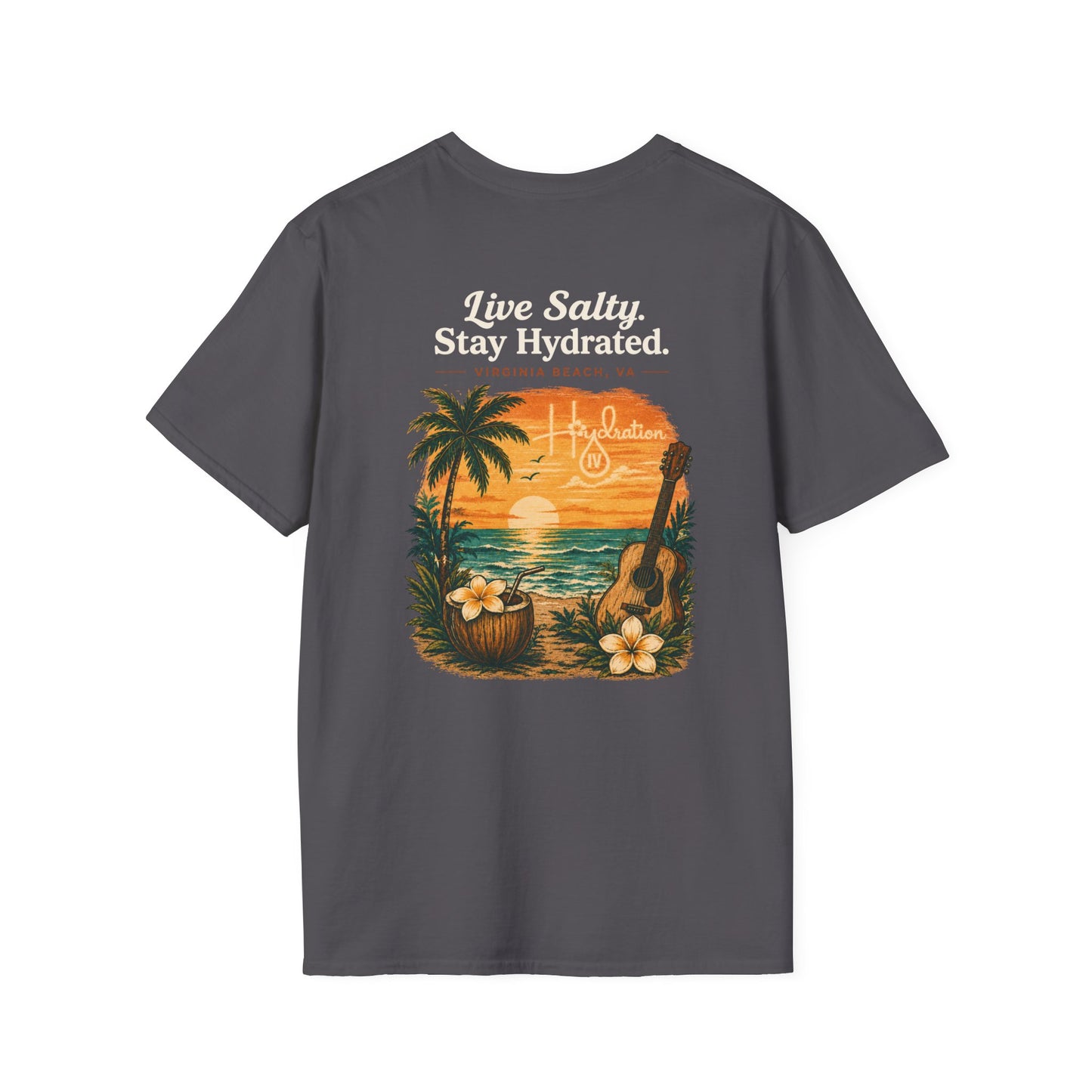 Hidration IV - Live Salty Logo Back T-Shirt