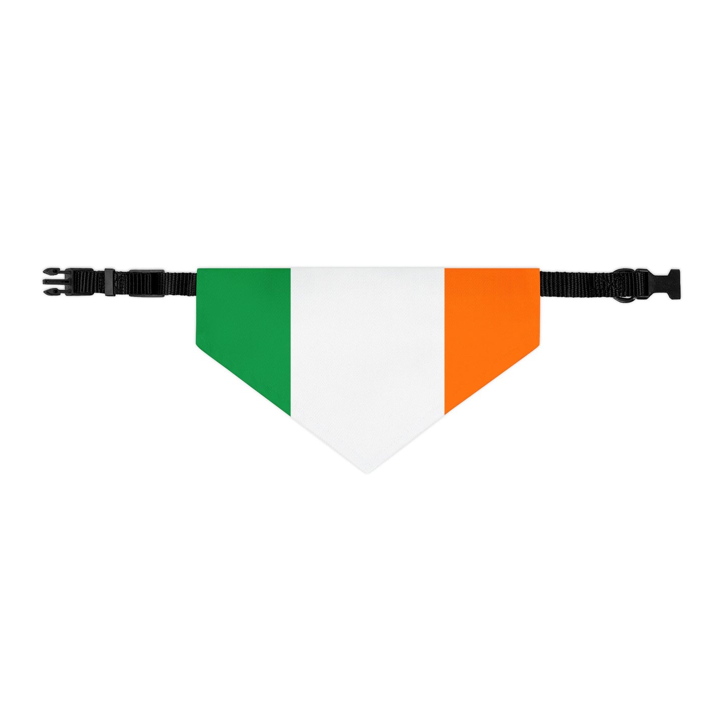 Irish Flag Adjustable pet bandana, bandana for dog or cat, bandana and collar combo