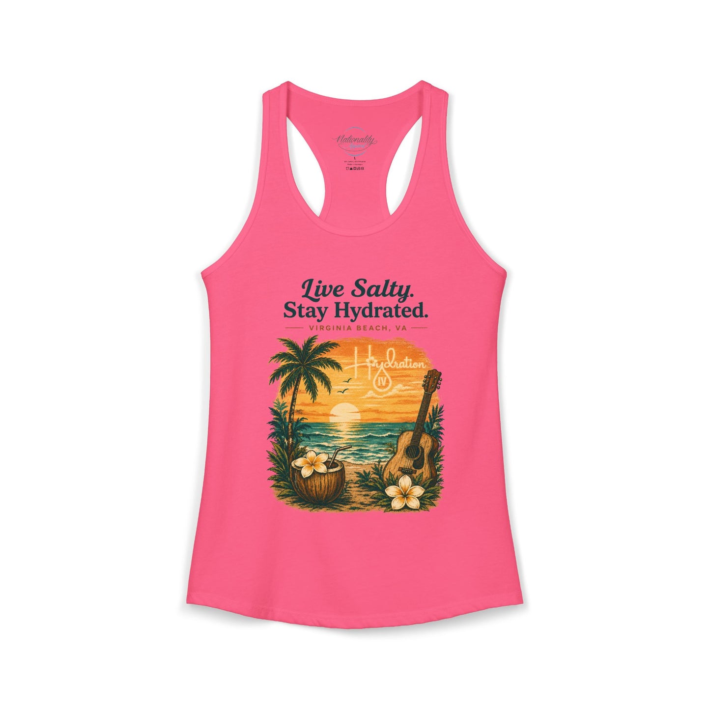 Hidration IV - Live Salty Women's Racerback Tank