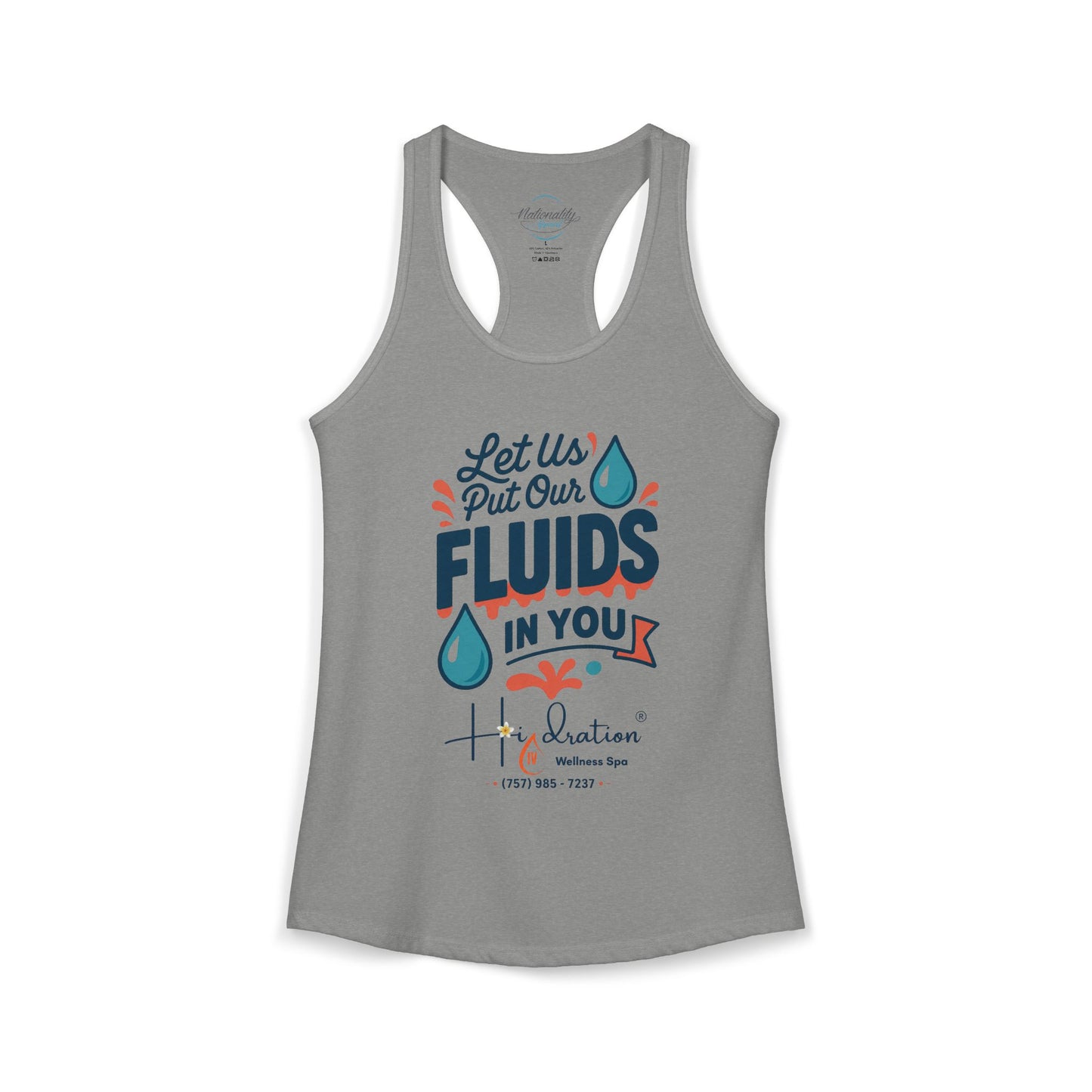 Hidration IV - Fluids in You Women's Racerback Tank