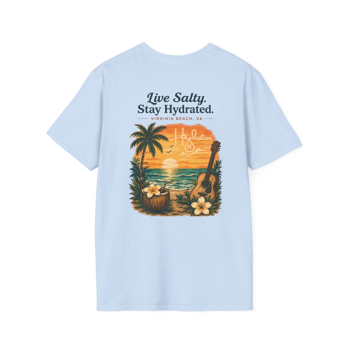 Hidration IV - Live Salty Logo Back T-Shirt