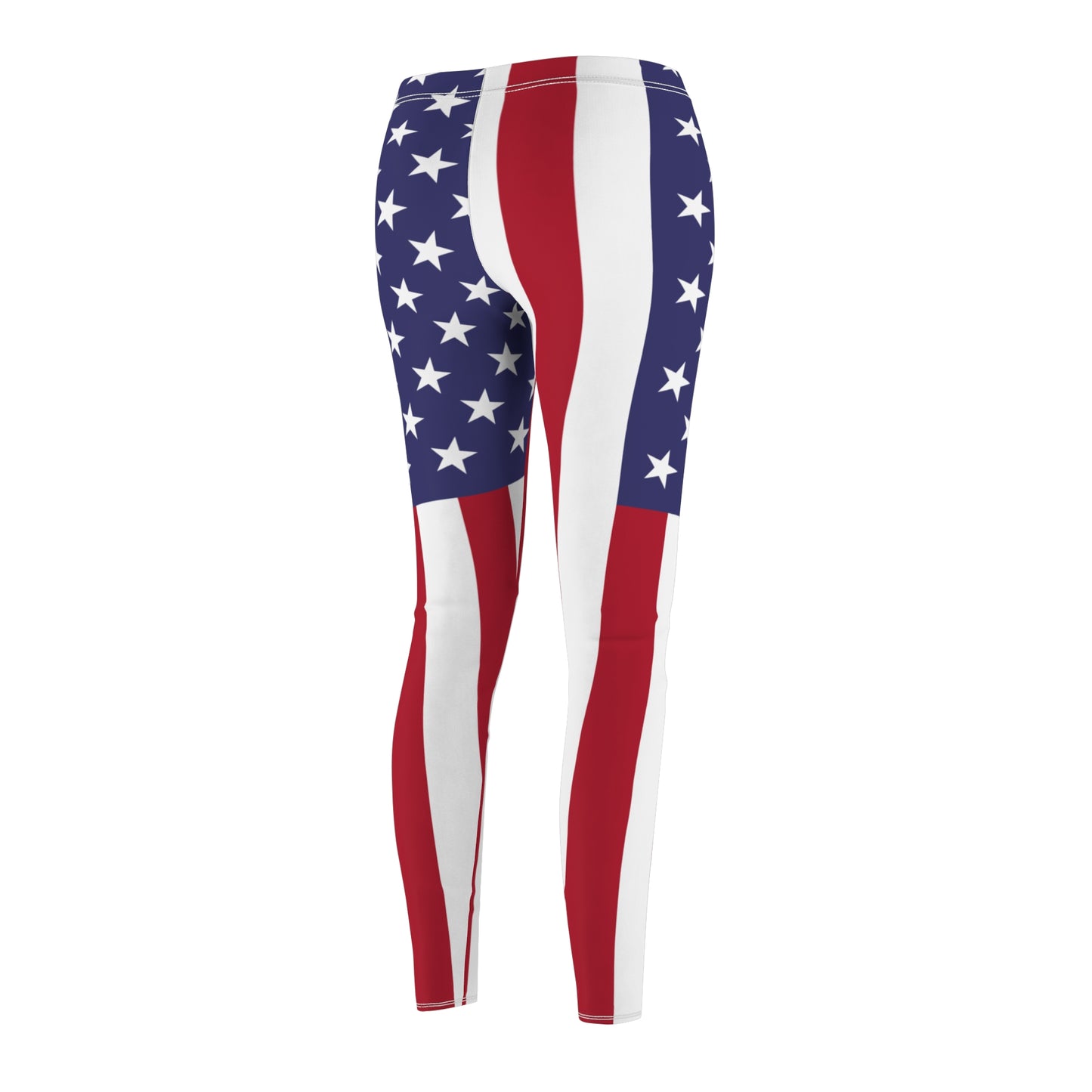 American Flag Women's Leggings — Patriotic All-Over Print