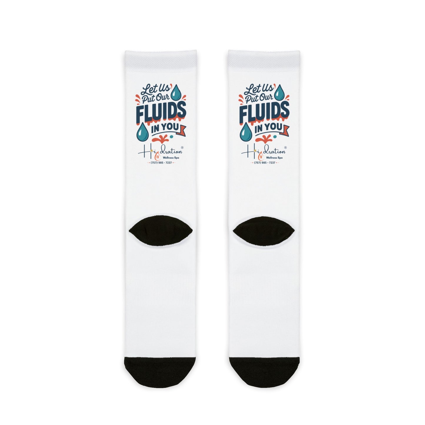 Hidration IV - Fluids In You Graphic Crew Socks