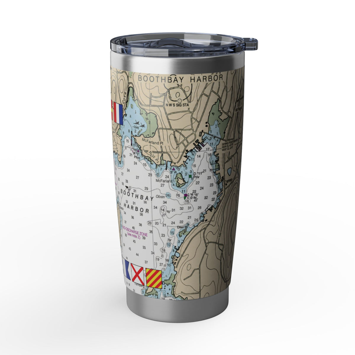 Nautical Chart Map Design Tumbler II